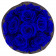 Niebieskie Wieczne Róże Bouquet w Czarnym Industrialnym Boxie