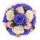 Lavender Charm Bouquet Wiecznych Kwiatów w Białym Boxie