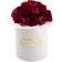 Red Romance Bouquet Wiecznych Kwiatów w Białym Boxie