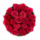Różowe Róże Żywe w Białym Okrągłym Boxie
