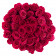 Różowe Róże Żywe w Dużym Czarnym Boxie