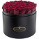 40 szt Czerwone Wieczne Róże w Czarnym Mega Boxie