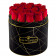 Édition Spéciale Czarny Industrialny Box z Czerwonymi Różami Żywymi
