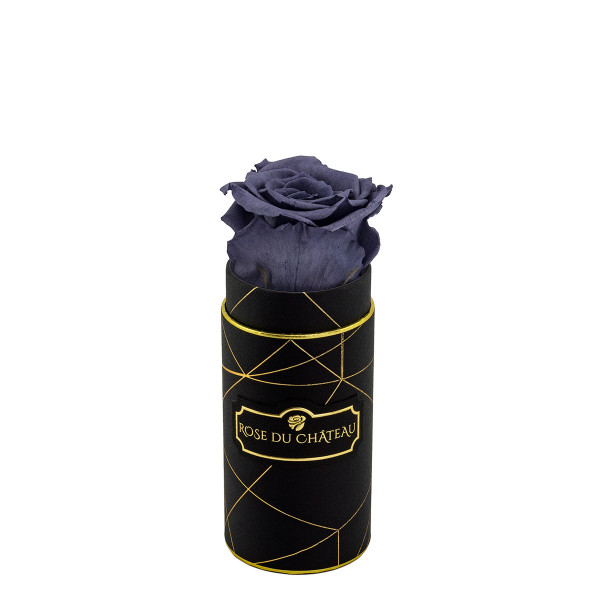 Rosa eterna nero in flowerbox industriale nero mini