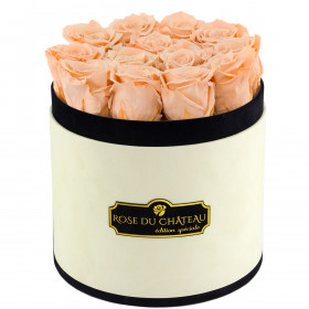 Rose eterne crema in flowerbox marmo bianco 