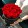 Rose eterne rosse in flowerbox industriale nero