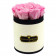 Rose eterne rosa pallido in flowerbox marmo bianco piccolo