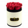 Rose eterne rosa in flowerbox marmo bianco piccolo