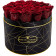 Rose eterne rosse in flowerbox industriale nero grande