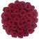 Rose eterne rosse in flowerbox nero mega