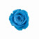 Azurblaue Ewige Rose in weißer marmorierter Mini Rundbox