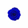 Blaue Ewige Rose in weißer marmorierter Mini Rundbox