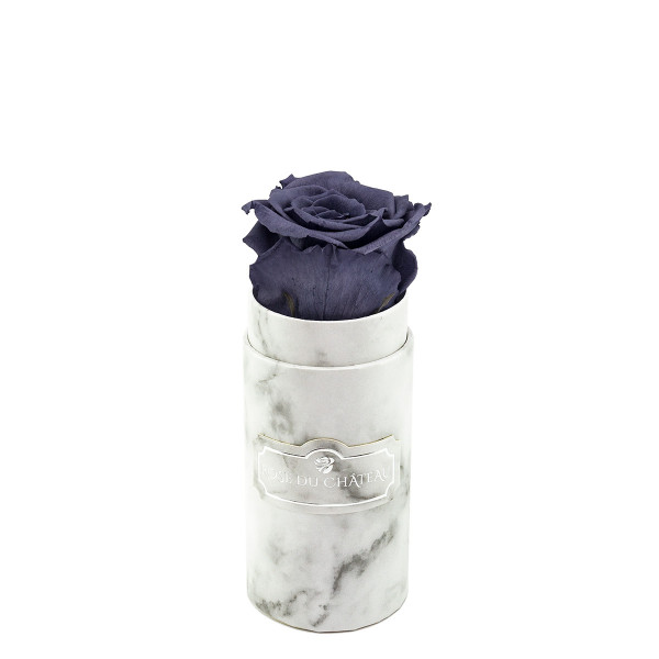 Eternity Grey Rose & Mini White Marble Flowerbox