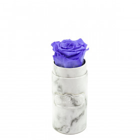 Eternity Lavender Rose & Mini White Marble Flowerbox