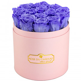 Eternity Lavender Roses & Pink Flowerbox