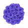 Eternity Lavender Roses & Beige Flocked Flowerbox