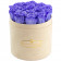 Eternity Lavender Roses & Beige Flocked Flowerbox
