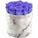 Eternity Lavender Roses & White Marble Flowerbox