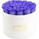 Eternity Lavender Roses & Large White Flowerbox