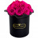 Roses Éternelles Roses Bouquet Dans une Flowerbox Noire