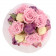 Pink Pastel bouquet v růžovém flowerboxu
