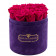 Rosa Ewige Rosen in violetter Beflockter Rosenbox