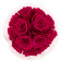 Rosafarbene Ewige Rosen Bouquet in weißer marmortieren Rosenbox
