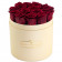 Rote Ewige Rosen in pfirsichfarbener Rosenbox