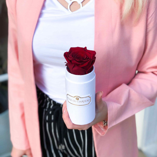 Eternity Red Rose & Mini White Flowerbox