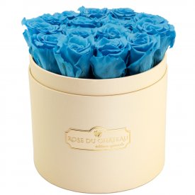 Eternity Azure Roses & Peach Flowerbox