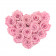 Eternity Roses Pale Pink & Heart-Shaped White Box