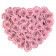 Eternity Palepink Roses & Large Heart-Shaped Box