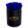 Eternity Blue Roses & Small Black Flowerbox