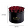 Red Eternity Roses & Black Large Flowerbox